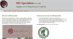 Desktop Screenshot of mgspecs.co.uk