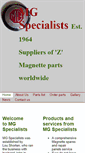 Mobile Screenshot of mgspecs.co.uk